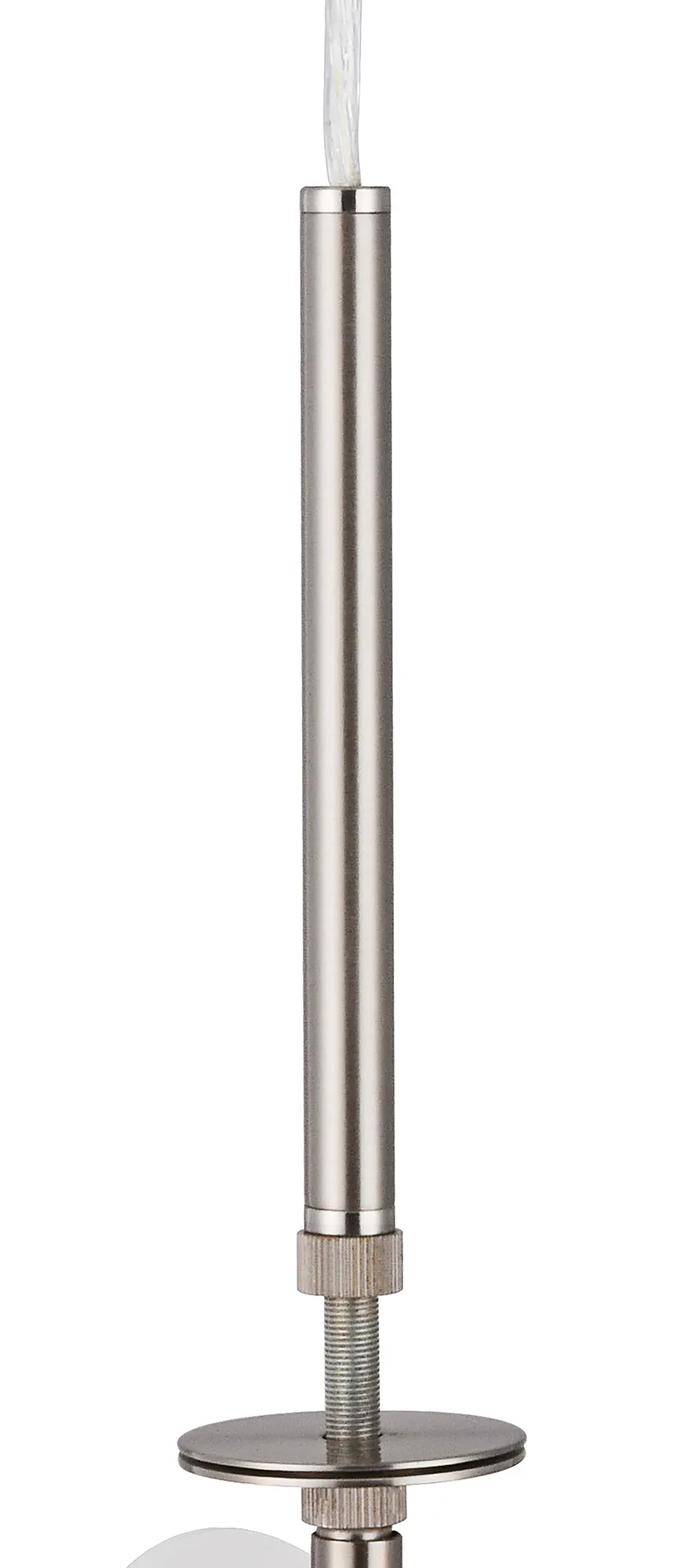 Baymont 50cm 3 Light Pendant Satin Nickel, Antique Gold/Ruby, Frosted Diffuser DK0452  Deco Baymont SN AG